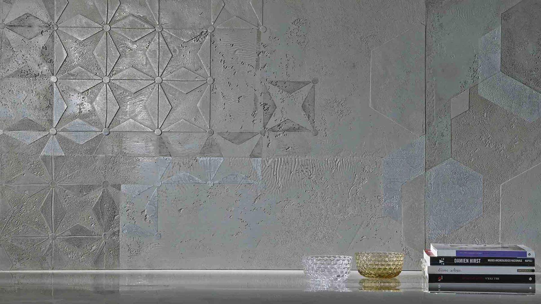Concrete by Novacolor — dekorativ ailənin interyer görünüşü